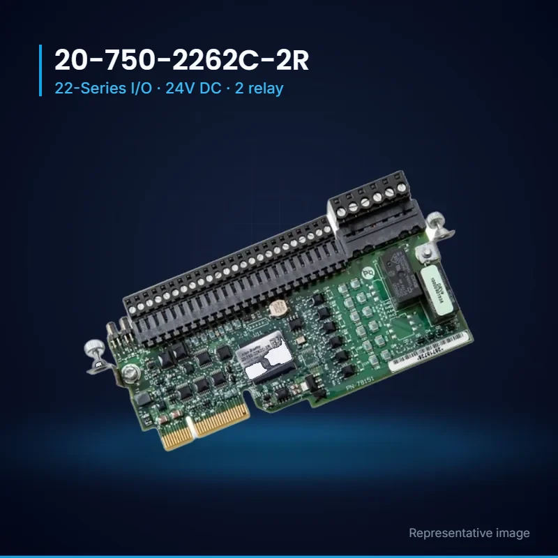 Allen-Bradley 20-750-2262C-2R 22-Series I/O Module, 24V DC – 2 AI, 2 AO, 6 DI, 2 Relay Outputs Allen-Bradley 20-750-2262C-2R 22-Series I/O, 24V DC, 2 relay