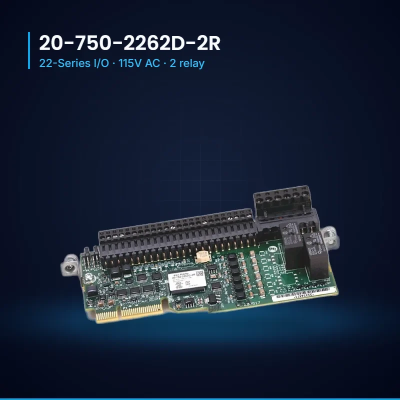 Allen-Bradley 20-750-2262D-2R 22-Series I/O Module, 115V AC – 2 AI, 2 AO, 6 DI, 2 Relay Outputs Allen-Bradley 20-750-2262D-2R 22-Series I/O, 115V AC, 2 relay