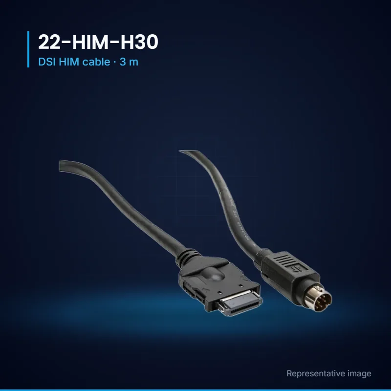 Allen-Bradley 22-HIM-H30 DSI HIM Cable, 3 m (DSI HIM to RJ45) Allen-Bradley 22-HIM-H30 DSI HIM cable, 3 m